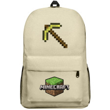 Minecraft Golden Pickaxe Backpack SuperPack - Golden Pickaxe Weapon Series Art
