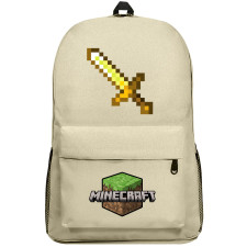 Minecraft Golden Sword Backpack SuperPack - Golden Sword Weapon Series Art