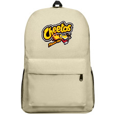 Cheetos Backpack SuperPack - Cheetos Flamin Hot Logo On Black Background