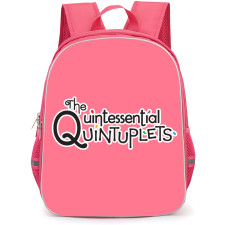 The Quintessential Quintuplets Backpack School Bag StudentPack - The Quintessential Quintuplets Black Text Logo