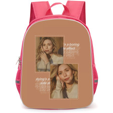Elizabeth Olsen Backpack School Bag StudentPack - Elizabeth Olsen Aesthetic Portrait Collage