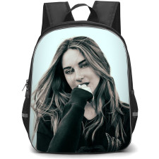 Shailene Woodley Backpack School Bag StudentPack - Shailene Woodley Fierce Gloomy Portrait