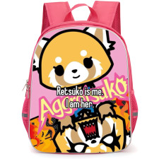 Aggretsuko Backpack School Bag StudentPack - I Am Her Portrait Quote Collage Poster
