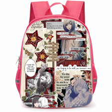 Akudama Drive Cutthroat Backpack School Bag StudentPack - Cutthroat Phrase Portrait Collage