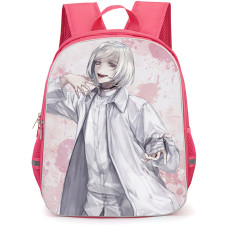 Akudama Drive Cutthroat Backpack School Bag StudentPack - Cutthroat Smiling Portrait Splatter Background
