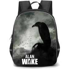 Alan Wake Backpack School Bag StudentPack - Alan Wake Raven Poster Art