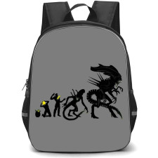 Aliens Backpack School Bag StudentPack - Xenomorph Evolution Cartoon Art