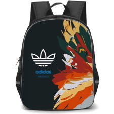 Adidas Backpack School Bag StudentPack - Adidas Logo On Digital Art Brushstroke Background