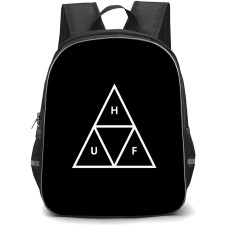 HUF Backpack StudentPack - HUF Triangle White And Black Background