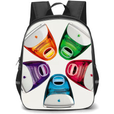 Apple Mac Backpack School Bag StudentPack - Apple Mac G3 Colors Collage
