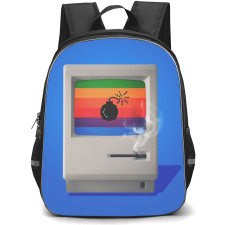 Apple Mac Backpack School Bag StudentPack - Mac Classic Smoking Art