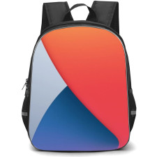 Apple Mac Backpack School Bag StudentPack - MacOS 14 Orange Blue Wallpaper Art