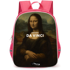 Louvre Backpack School Bag StudentPack - Louvre Mona Lisa By Leonardo Da Vinci Museum Art