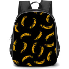 Andy Warhol Backpack School Bag StudentPack - Andy Warhol Banana Pattern Pop Art Illustration Poster