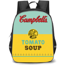 Andy Warhol Backpack School Bag StudentPack - Andy Warhol Campbells Tomato Soup Pop Art Illustration Poster
