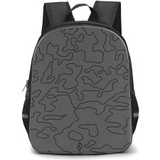 Burga Art Pattern Backpack StudentPack - Burga Black Rock Pattern Art Poster