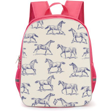 Burga Art Pattern Backpack StudentPack - Burga Derby Race Pattern Art Poster