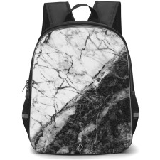 Burga Art Pattern Backpack StudentPack - Burga Fatal Contradiction Black And White Poster