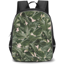 Burga Art Pattern Backpack StudentPack - Burga So LushBannana Leaves Poster