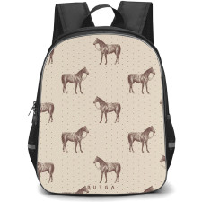 Burga Art Pattern Backpack StudentPack - Burga Wild West Pattern Art Poster