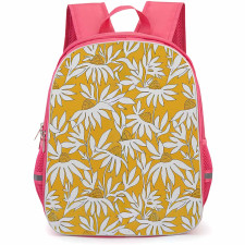 Casely Art Pattern School Backpack StudentPack - Casely Yellow Wildflower Floral Poster