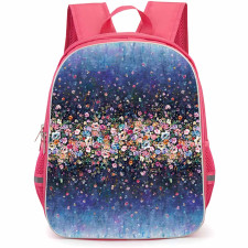 Floral Pattern Art School Backpack StudentPack - Floral Pattern Fleur Couture Poster