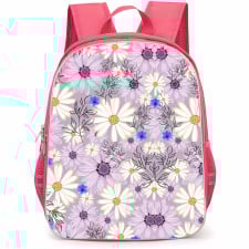 Floral Pattern Art School Backpack StudentPack - Floral Pattern Lavender Daisy Dream Poster