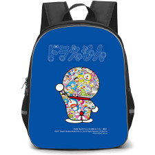 Takashi Murakami Backpack StudentPack - Takashi Murakami X Doraemon On Blue Background