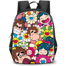 Takashi Murakami Backpack StudentPack - Takashi Murakami X Wreck It Ralph Collage Poster