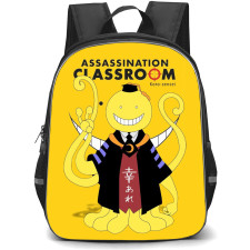 Assassination Classroom Koro-Sensei Backpack StudentPack - Koro-Sensei Standing On Yellow Background
