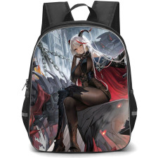 Azur Lane Agir Backpack StudentPack - Agir Anime Character Sitting Illustration Art Poster