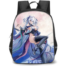 Azur Lane Elbing Backpack StudentPack - Elbing Anime Art On Moon Background