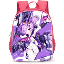 Azur Lane Javelin Kai Backpack StudentPack - Javelin Kai Illustration Art On Purple Background
