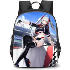 Azur Lane Prinz Eugen Backpack StudentPack - Prinz Eugen Sitting On Blue Sky Anime Art Poster