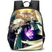 Bastard Heavy Metal Dark Fantasy Backpack School Bag StudentPack - Bastard Heavy Metal Dark Fantasy Characters Power Fierce Portrait