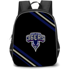 National Basketball League Adelaide 36ers Backpack School Bag StudentPack - Large Logo With Stripe