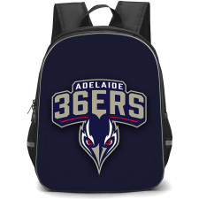 National Basketball League Adelaide 36ers Backpack School Bag StudentPack - Adelaide 36ers Logo On Blue Background