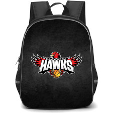 National Basketball League Illawarra Hawks Backpack School Bag StudentPack - Illawarra Hawks Logo On Dark Background