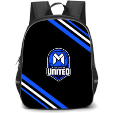 National Basketball League Melbourne United Backpack School Bag StudentPack - Large Logo With Stripe
