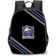 BMS Herlev Backpack School Bag StudentPack - Large Logo With Stripe
