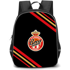 AS Monaco Basket Backpack School Bag StudentPack - Large Logo With Stripes