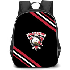 Strasbourg Illkirch-Graffenstaden Basket Backpack School Bag StudentPack - Large Logo With Stripe