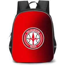 Pallacanestro Trieste 2004 Backpack School Bag StudentPack - Pallacanestro Trieste Logo On Red Background