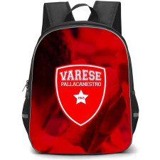 Pallacanestro Varese Backpack School Bag StudentPack - Pallacanestro Varese Logo On Red Dark Background