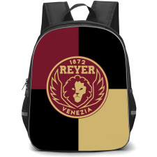 Reyer Venezia Mestre Backpack School Bag StudentPack - Reyer Venezia Mestre Logo On Black Beige Red Background