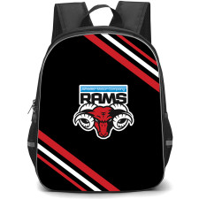 Canterbury Rams Backpack School Bag StudentPack - Large Logo With Stripe
