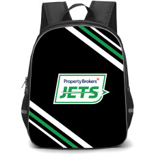 Manawatu Jets Backpack School Bag StudentPack - Large Logo With Stripe