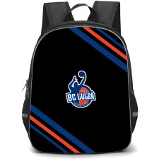 BasketballClub Lulea Backpack School Bag StudentPack - BasketballClub Lulea Large Logo With Stripe