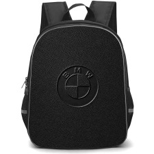 BMW Backpack School Bag StudentPack - BMW Embossed Emblem Luxury Texture Poster