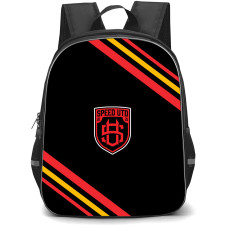 Speed United Backpack School Bag StudentPack - Speed United Large Logo With Stripe